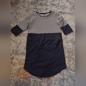 NEW: COS Nautical Navy Striped Shirt Dress size S